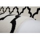 Dywan Obsession BLACK & WHITE 391 WHITE nowoczesny biało-czarny skandynawski marokańska koniczyna polipropylen
